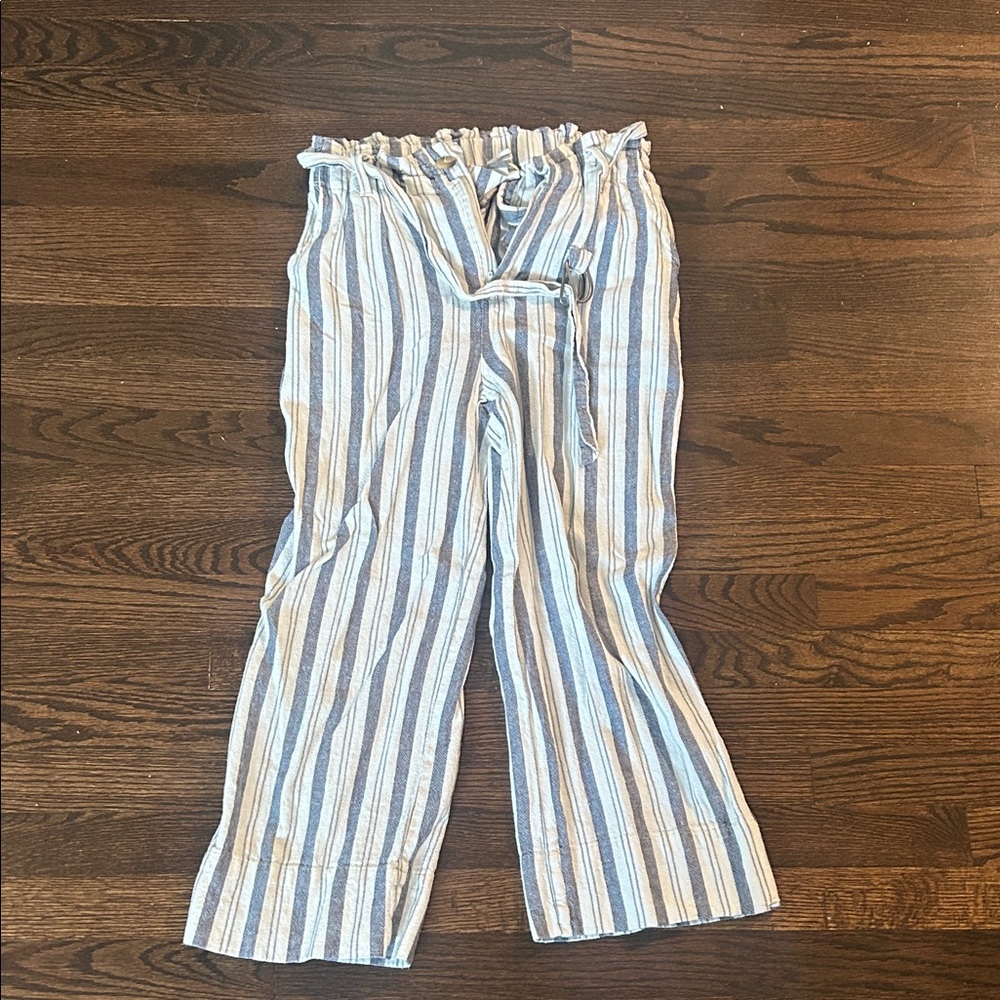 Striped Ankle-Length Pants